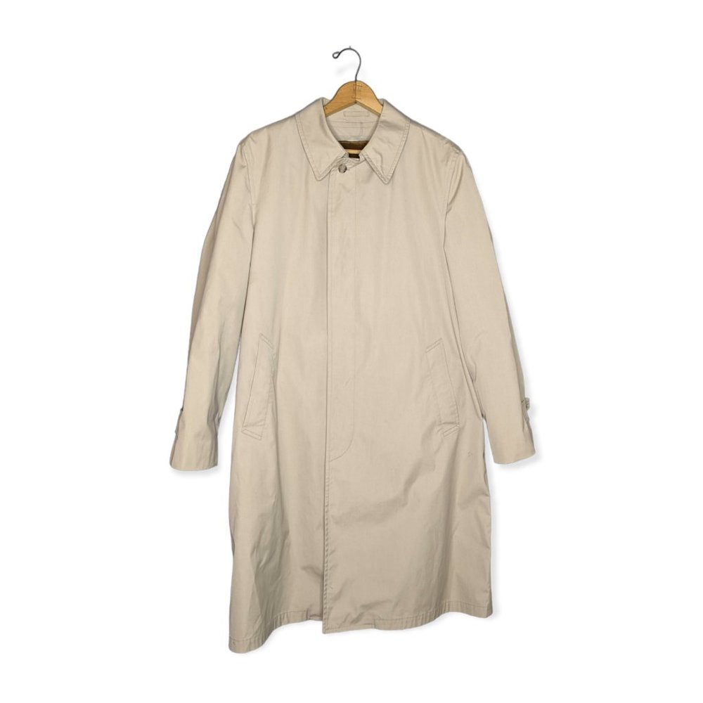 Vintage London Fog Lined Trench Coat Size 44 Long